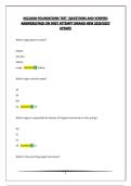 NCCAOM FOUNDATIONS TEST &vert;QUESTIONS AND VERIFIED ANSWERS&vert;PASS ON FIRST ATTEMPT&vert;BRAND NEW 2026&sol;2027 UPDATE