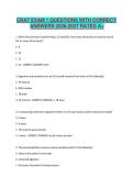 CRAT EXAM 1 QUESTIONS WITH CORRECT ANSWERS 2026-2027 RATED A&plus;