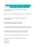 Crisis Intervention Final Exam Questions with Correct Answers 2026-2027