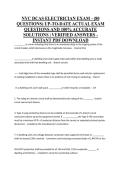 NYC DCAS ELECTRICIAN EXAM - &lpar;80 QUESTIONS&rpar; UP-TO-DATE ACTUAL EXAM QUESTIONS AND 100&percnt; ACCURATE SOLUTIONS &vert; VERIFIED ANSWERS - INSTANT PDF DOWNLOAD&NewLine;
