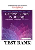 Critical Care Nursing 8th Edition by Urden Test Bank