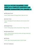 GCSU GA HISTORY EXAMPREP STUDY&NewLine;GUIDE 2026 COMPLETE QUESTIONS AND&NewLine;ANSWERS GUARANTEED PASS GRADED A&plus;