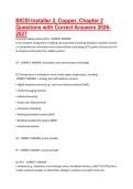 BICSI Installer 2&comma; Copper&comma; Chapter 2 Questions with Correct Answers 2026-2027&period;