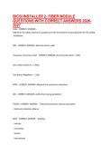 BICSI INSTALLER 2- FIBER MODULE QUESTIONS WITH CORRECT ANSWERS 2026-2027&period;