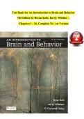 Test Bank for An Introduction to Brain and Behavior 7th Edition by Bryan Kolb & Ian Q&period; Whishaw With Questions and Answers