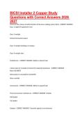 BICSI Installer 2 Copper Study Questions with Correct Answers 2026 2027&period;
