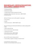 BICSI INSTALLER 1 CERTIFICATION QUESTIONS WITH CORRECT ANSWERS 2026-2027&period;