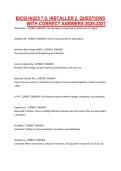 BICSI IN225 7&period;0&comma; INSTALLER 2&comma; QUESTIONS WITH CORRECT ANSWERS 2026-2027&period;