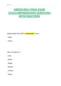 AMEDD BOLC FINAL EXAM&NewLine;2026&vert;COMPREHENSIVE QUESTIONS&NewLine;WITH SOLUTIONS&NewLine;