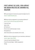 GDOT ASPHALT QC LEVEL 1 2026 ASPHALT&NewLine;MIX DESIGN PRACTICE SET ANSWERS FULL&NewLine;SOLUTION