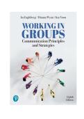 TEST BANK FOR Working in Groups&colon; Communication Principles and Strategies 8th Edition by Isa N&period; Engleberg ISBN&colon; 9780138276034 COMPLETE GUIDE ALL CHAPTERS COVERED 100&percnt; VERIFIED A&plus; GRADE ASSURED&excl;&excl;&excl;&excl;&excl;NEW LATEST UPDATE&excl;&excl;&excl;&excl;
