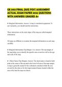 GE 5103 FINAL QUIZ POST ASSESSMENT&NewLine;ACTUAL EXAM PAPER 2026 QUESTIONS&NewLine;WITH ANSWERS GRADED A&plus;
