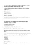 NU 518 Advanced Nursing Practice Exam 1 Questions &Verified&NewLine;Answers 2026&vert;Complete Study Guide &vert;A&plus; Grade