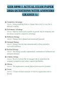 GEB 4890 1 ACTUAL EXAM PAPER&NewLine;2026 QUESTIONS WITH ANSWERS&NewLine;GRADED A&plus;