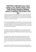 AHIP 2026 Certification Exam &vert; Latest Updates&comma; Costs&comma; Module Changes&comma; Study Guide&comma; Practice Questions&comma; Solutions&comma; Answers&comma; Compliance Tips & How to Pass Fast&NewLine;
