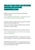 GEB 4890 1 STUDY SHEET 2026 TEST PAPER&NewLine;QUESTIONS AND SOLUTIONS&NewLine;GUARANTEED TO PASS