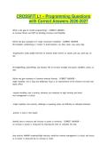 CROSSFIT L1 &ndash; Programming Questions with Correct Answers 2026-2027