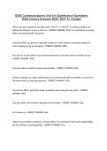 BSIS Communications And It's Significance Questions With Correct Answers 2026- 2027 A&plus; Graded