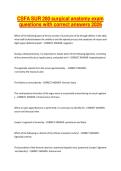 CSFA SUR 280 surgical anatomy exam questions with correct answers 2026