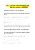 CSFA Practice Exam Questions with Correct Answers 2026-2027