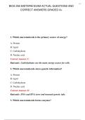 BSN HESI MEDICAL SURGICAL EXAM MASTERY ACTUAL&NewLine;QUESTIONS AND SOLUTIONS GRADED A&plus;