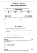 NUR 242 Medical-Surgical Nursing Concepts Comprehensive &period;