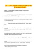 CSFA Exam Review Questions with Correct Answers 2026-2027