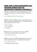 BDOC NSS LATEST QUESTIONS 2026 &NewLine;DEFENSE SCRIPT SOLVED &NewLine;QUESTIONS VERIFIED ANSWERS A&plus; 