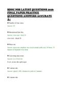 BDOC NSS LATEST QUESTIONS 2026 &NewLine;DEFENSE SCRIPT SOLVED &NewLine;QUESTIONS VERIFIED ANSWERS A&plus; 