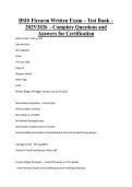 BSIS Firearm Written Exam &ndash; Test Bank &ndash; 2025&sol;2026 &ndash; Complete Questions and Answers for Certification&NewLine;