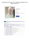 I HUMAN CASE STUDY JANET RILEY CONFUSION AND MEMORY LOSS&NewLine;