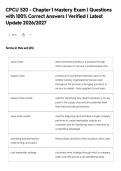 CPCU 520 - Chapter 1 Mastery Exam &vert; Questions&NewLine;with 100&percnt; Correct Answers &vert; Verified &vert; Latest&NewLine;Update 2026&sol;2027
