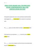 OHIO STATE BOARD NAIL TECHNICIANS&NewLine;EXAM&vert; COMPREHENSIVE Q&A FOR&NewLine;CERTIFICATION SUCCESS