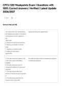 CPCU 520 Weakpoints Exam &vert; Questions with&NewLine;100&percnt; Correct Answers &vert; Verified &vert; Latest Update&NewLine;2026&sol;2027
