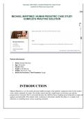 MICHAEL MARTINEZ I HUMAN PEDIATRIC CASE STUDY&NewLine;COMPLETE PRACTICE SOLUTION