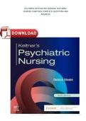 KELTNERS PSYCHIATRIC NURSING TEST BANK&NewLine;VERIFIED CHAPTERS COMPLETE QUESTIONS AND&NewLine;ANSWERS