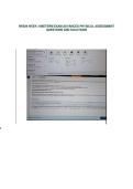 NR509 WEEK 4 MIDTERM EXAM ADVANCED PHYSICAL ASSESSMENT&NewLine;QUESTIONS AND SOLUTIONS