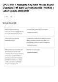 CPCU 540&colon; 6 Strategically Managing Capital&NewLine;Exam &vert; Questions with 100&percnt; Correct Answers &vert;&NewLine;Verified &vert; Latest Update 2026&sol;2027