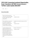 CPCU 540&colon; 4 Analyzing Key Ratio Results Exam &vert;&NewLine;Questions with 100&percnt; Correct Answers &vert; Verified &vert;&NewLine;Latest Update 2026&sol;2027