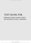 Test Bank for Marriages & Families Changes Choices and Constraints Nijole V&period; Benokraitis A&plus;