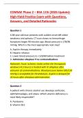 COMSAE Phase 2 BSA 115&ndash;119 &lpar;2026 Update&rpar;&colon; High-Yield Comprehensive Practice Exam Pack with Detailed Rationales