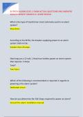 ELITECEU ALARM LEVEL 1 EXAM ACTUAL QUESTIONS AND ANSWERS &NewLine;2026&sol;27 NEWEST GRADED A&plus; SCORE REVIEW