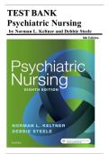 Complete Test Bank for Psychiatric Nursing &lpar;8th Edition&rpar; by Norman L&period; Keltner and Debbie Steele &lpar;Latest Update 2026&rpar;