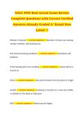 NACC PSW Real Actual Exam Review &NewLine;Complete Questions with Correct Verified &NewLine;Answers Already Graded A&plus; Brand New &NewLine;Latest &excl;&excl;
