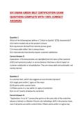 SIX SIGMA GREEN BELT CERTIFICATION EXAM QUESTIONS COMPLETE WITH 100&percnt; CORRECT ANSWERS 2026&sol;2027