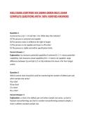 ASQ CSSGB &lpar;CERTIFIED SIX SIGMA GREEN BELT&rpar; EXAM COMPLETE QUESTIONS WITH 100&percnt; VERIFIED ANSWERS 2026&sol;2027