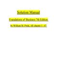Solution Manual for Foundations of Business 7th Edition William M&period; Pride Robert J&period; Hughes Jack R&period; Kapoor ISBN 9781337386920 A&plus;