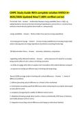 CMPC &lpar;Certified Manager of Professional Conduct&rpar; Study Guide 2025&sol;2026 &ndash; Complete Solutions&comma; Verified Answers & Exam Preparation Material