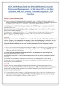 SFPC SPeD Exam  2025- 2026  package deal