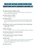 BICSI OSP ACTUAL EXAM PAPER 2026&NewLine;QUESTIONS WITH ANSWERS GRADED A&plus;